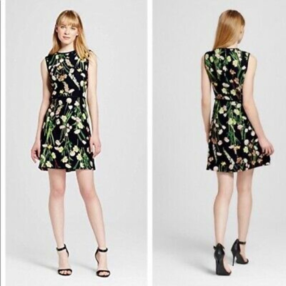 Victoria Beckham for Target  Floral  Midi Dress